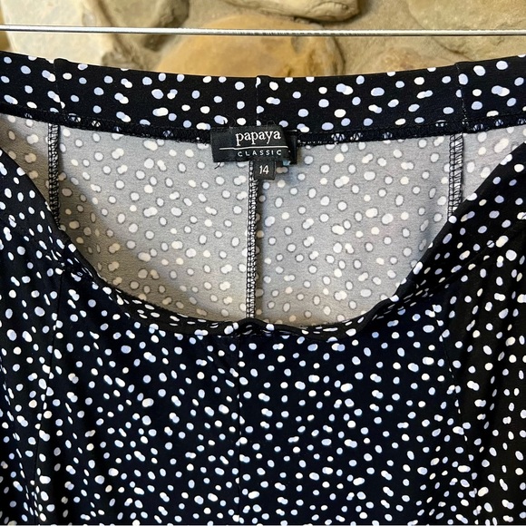 Papaya Polka Dot Midi Skirt - Picture 3 of 4